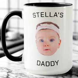 Taza Regalo personalizado de papá con foto de bebé