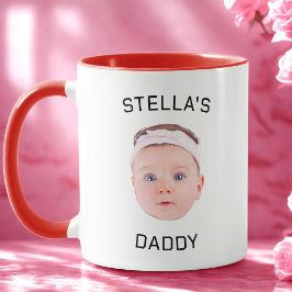 Taza Regalo personalizado de papá con foto de bebé