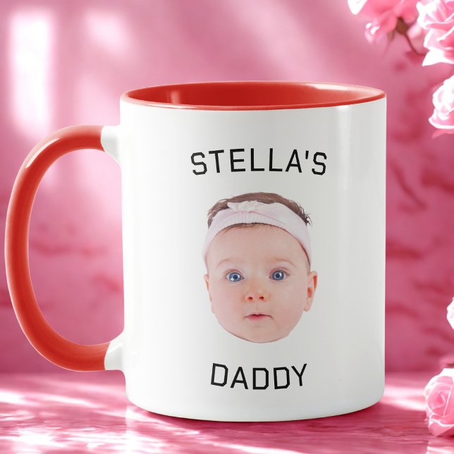 Taza Regalo personalizado de papá con foto de bebé (Subido por el creador)