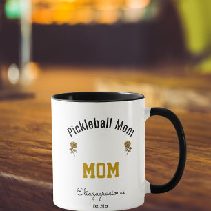 Taza Regalo personalizado de pickleball para mamá moder