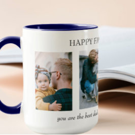 Taza Regalo personalizado del Día del Padre de los Cuat