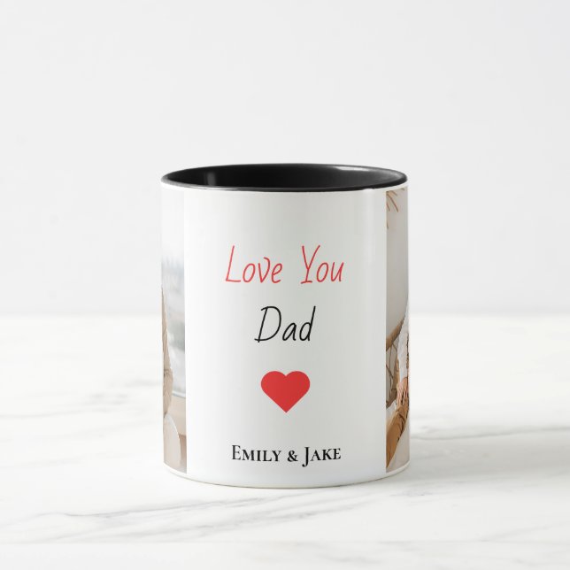 Taza Regalo personalizado del Día del Padre Mug con nom (Centro)