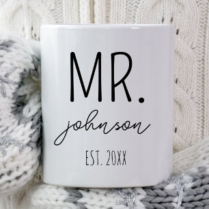 Taza Regalo personalizado para boda de recién casados M