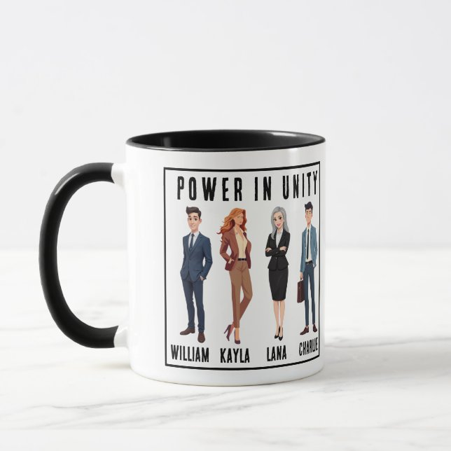 Taza Regalo personalizado para compañeros | El poder en (Izquierda)