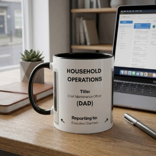 Taza Regalo personalizado para el Día del Padre, Papá M