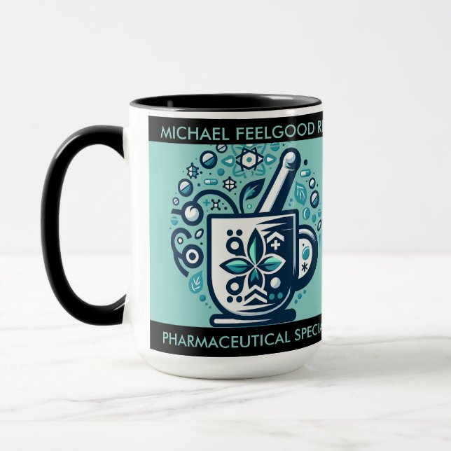 Taza Regalo personalizado para farmacéutico (Izquierda)