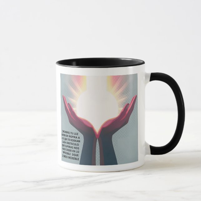 TAZA REGALO PERSONALIZADO PARA (NOMBRE) TU ENERGIA  (Derecha)