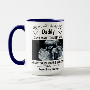 Taza Regalo Personalizado Para Nuevo Padre Del Bebé No
