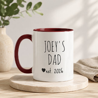 Taza Regalo personalizado para nuevo padre del niño