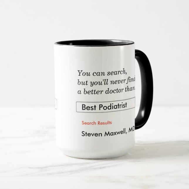 Taza Regalo personalizado para podiatrista (Anverso derecho)