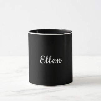 Taza Regalo Personalizado tipografía Nombre Ellen