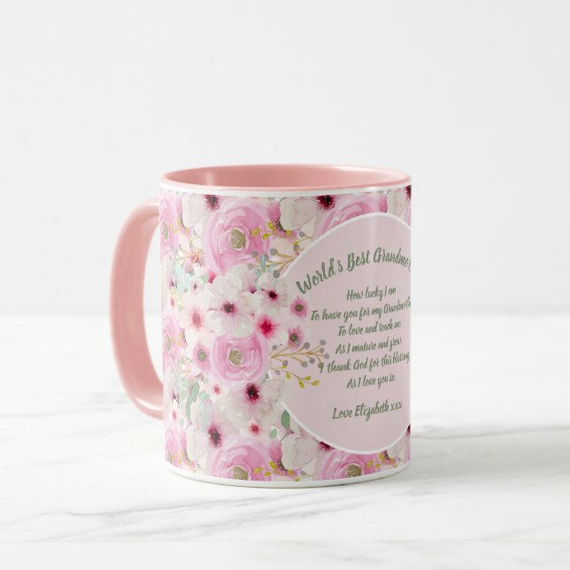 Taza REGALO - Poemas de la abuela de los nietos - PERSO (Anverso izquierdo)