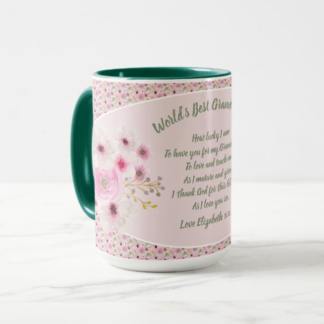 Taza REGALO - Poemas de la abuela de los nietos - PERSO (Anverso izquierdo)