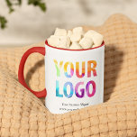 Taza Regalo promocional del logotipo de la empresa pers<br><div class="desc">Personalice fácilmente esta taza con el logotipo de su propia empresa y la información de su negocio. Las tazas promocionales causan una impresión duradera, por lo que hacen grandes regalos corporativos, regalos o recuerdos para clientes, clientes y empleados. Sugerencia de diseño: lleve la personalización de marca al siguiente nivel seleccionando...</div>