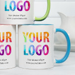 Taza Regalo promocional del logotipo de la empresa pers<br><div class="desc">Personalice fácilmente esta taza con el logotipo de su propia empresa y la información de su negocio. Las tazas promocionales causan una impresión duradera, por lo que hacen grandes regalos corporativos, regalos o recuerdos para clientes, clientes y empleados. Sugerencia de diseño: lleve la personalización de marca al siguiente nivel seleccionando...</div>
