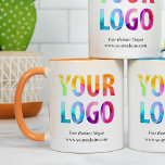 Taza Regalo promocional del logotipo de la empresa pers<br><div class="desc">Personalice fácilmente esta taza con el logotipo de su propia empresa y la información de su negocio. Las tazas promocionales causan una impresión duradera, por lo que hacen grandes regalos corporativos, regalos o recuerdos para clientes, clientes y empleados. Sugerencia de diseño: lleve la personalización de marca al siguiente nivel seleccionando...</div>