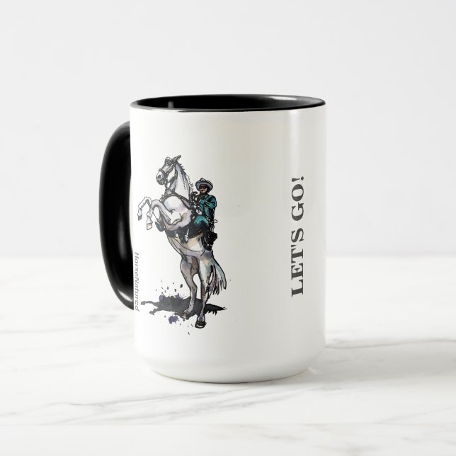 Taza Regalo solitario de la oficina del caballo del (Anverso izquierdo)