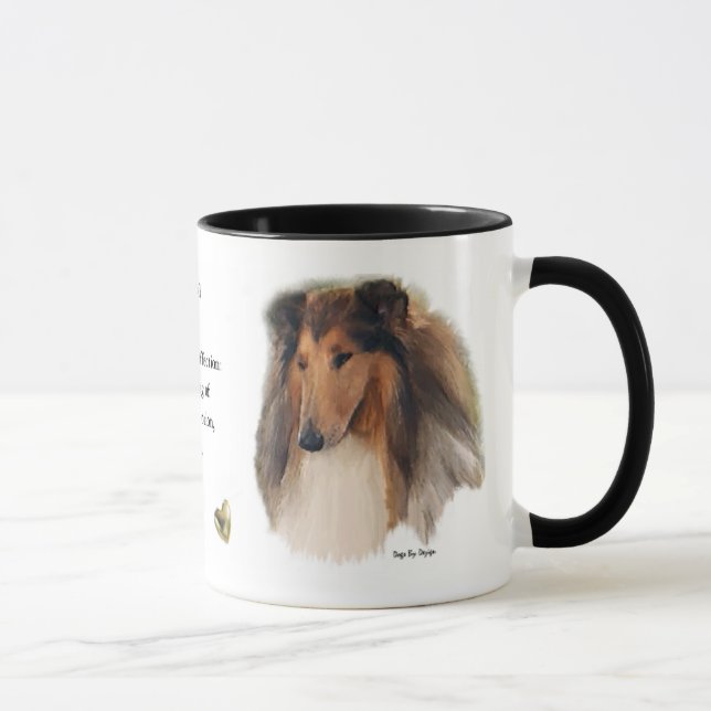 Taza Regalos ásperos del collie (Derecha)