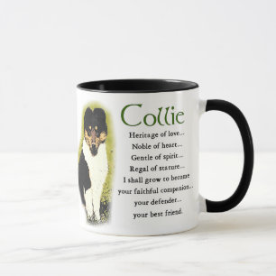 Taza Regalos ásperos del collie del tri color