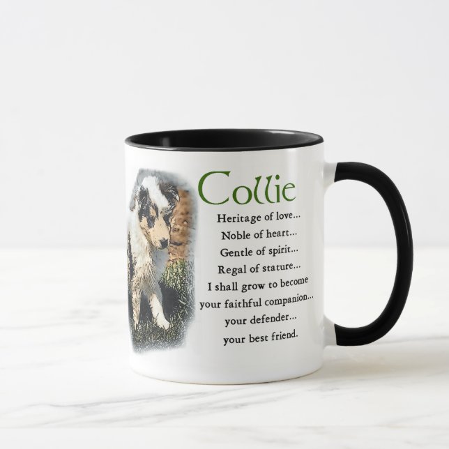 Taza Regalos Blue Merle Collie (Derecha)