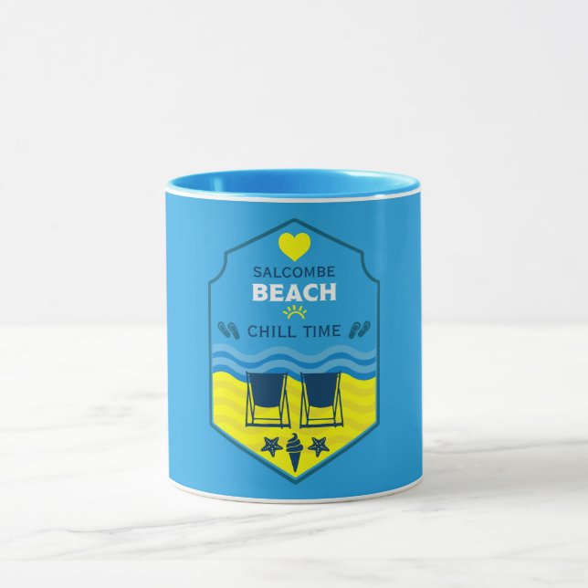 Taza Regalos Británicos De Playa (Centro)