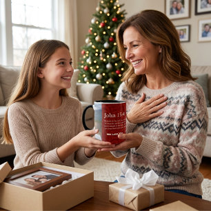 Taza Regalos Cristianos Hojas Vintage para Mujeres Rojo