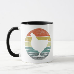 Taza Regalos de amante de pollo divertido granjero retr
