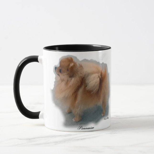 Taza Regalos de amantes de Pomerania (Izquierda)