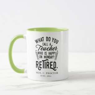 Taza Regalos de Broma de Jubilación para Maestros Jubil