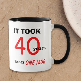 Taza Regalos de cumpleaños 40 para hombres Mug - Gracio