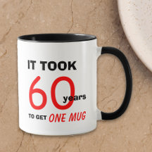 Regalos de cumpleaños 60 para hombres Mug - Gracio