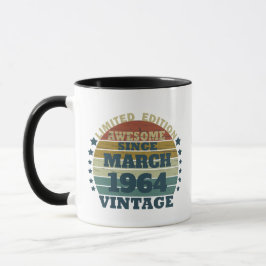Taza Regalos de cumpleaños 60 vintage personalizados