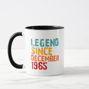Taza Regalos de cumpleaños Legend 1965 60 para hombres 