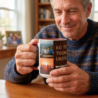 Taza Regalos de cumpleaños número 60 para hombres con c