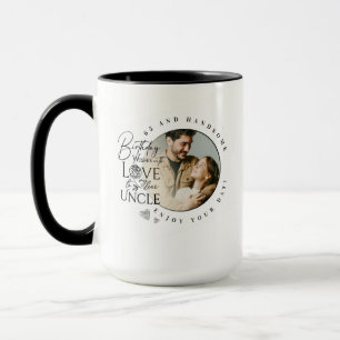 Taza Regalos de Cumpleaños para Tío Foto Personalizad