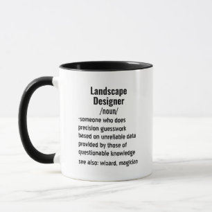 Taza Regalos de definición de diseñador de paisajes div