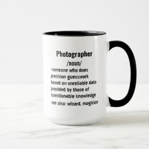 Taza regalos de definición de fotógrafos divertidos par