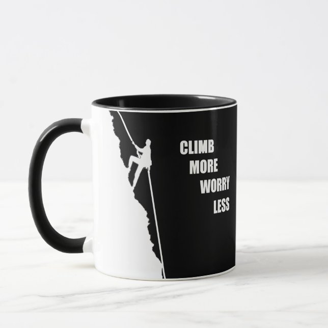 Taza Regalos de escalada en roca motivacionales (Izquierda)