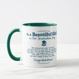 Taza Regalos De Graduación A Una Hermosa Clase Chica De