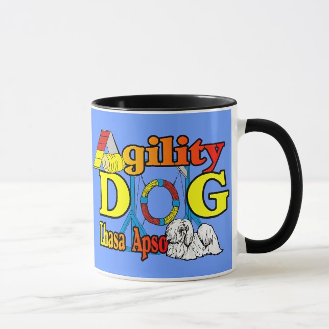 Taza Regalos de la agilidad de Lasa Apso (Derecha)