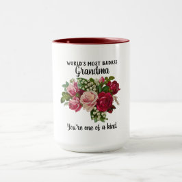 Taza Regalos de las abuelas - Badass One the Kind - Flo