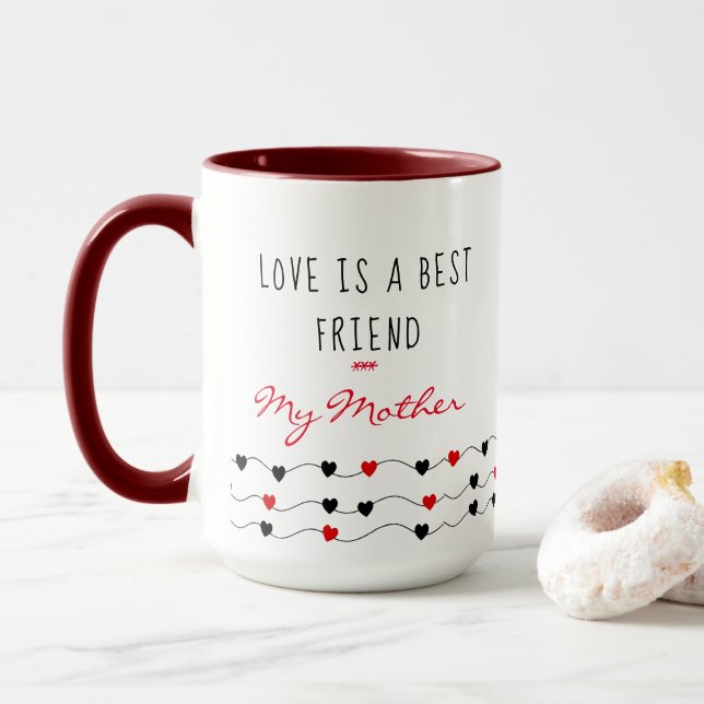 Taza Regalos de madres hijas - Día de la madre (Con donut)