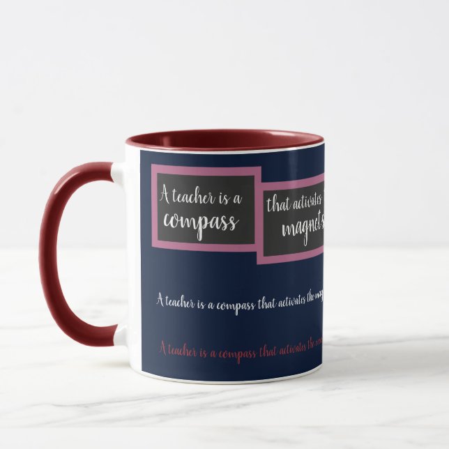 Taza Regalos de maestros de padres estudiantes (Izquierda)