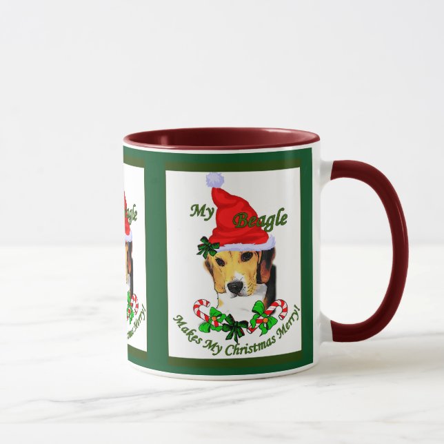 Taza Regalos de Navidades de Beagle (Derecha)