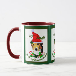 Taza Regalos de Navidades de Beagle