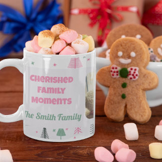 Taza Regalos de Navidades de fotografía familiares de p