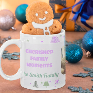 Taza Regalos de Navidades de fotografía familiares de p