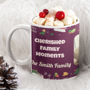 Taza Regalos de Navidades de fotografía familiares de p