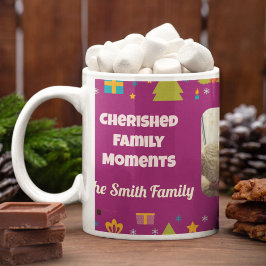 Taza Regalos de Navidades de fotografía familiares de p