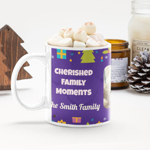 Taza Regalos de Navidades de fotografía familiares de p